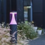 Potelet extérieur Spica LED intégrée 800 Lumen gris LUTEC