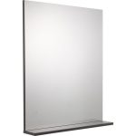 Miroir avec tablette gris, l. 60.0 cm Opale