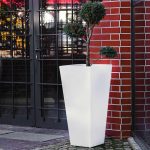 Lampe extérieure Ypot Light h.150 cm SLIDE E27 max 25W blanc