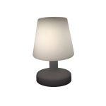 Lampe lumineux De table d.17x25cm LED intégrée blanc VARANGUE