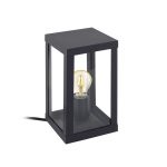 Lampe de table extérieure Alamonte E27 60 W, noir EGLO