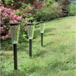 Lot de 3 balises solaire Groom 20 Lumen noir WATT & HOME
