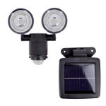 Projecteur à détection solaire 350 Lumen noir XANLITE