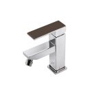 Mitigeur de bidet chromé brillant, MARTI 1921 Willy chocolat