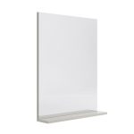 Miroir avec tablette grège, l. 60.0 cm Opale
