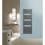 Sèche-serviettes eau chaude acier ACOVA Madras gris aluminium, 625 W