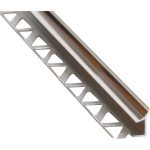 Profil d'étanchéité mur et sol argent brillant aluminium L.250 cm x Ep.10 mm