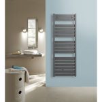 Sèche-serviettes eau chaude acier ACOVA Madras gris aluminium, 804 W