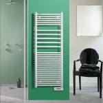 Sèche-serviettes électrique à inertie fluide ACOVA Angora blanc 750W