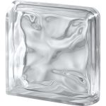 Brique finition terminale courbe, transparent vague brillant