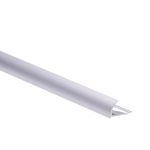Quart-de-rond mur et sol argent mat aluminium L.250 cm x Ep.8 mm