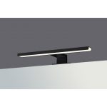 Spot pour miroir avec éclairage intégré, l.30 x H.4 cm Parma noir