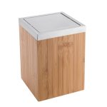 Poubelle de salle de bains 5 l gris SENSEA Cottage