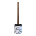 Brosse WC Boheme, blanc, marron