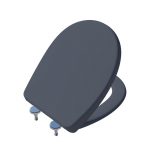 Abattant frein de chute déclipsable gris zingué Click'n clean classic