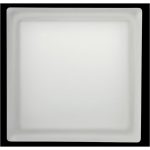 Brique de verre, gris ondulé brillant