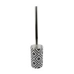 Brosse WC céramique Ethnic, noir et blanc