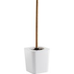 Brosse WC plastique Scandi, blanc-blanc n°0