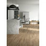 Carrelage sol et mur forte effet bois noisette Woody l.60 x L.15 cm