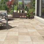 Carrelage sol extérieur forte effet pierre beige Monastère l.30 x L.30 cm