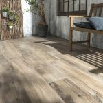 Carrelage sol extérieur intenso effet bois brun foncé Heritage l.20 x L.120 cm