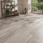 Carrelage sol extérieur intenso effet bois gris Heritage l.20 x L.120 cm