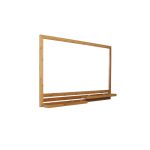 Miroir miroir l.100 x H.66 cm, bambou Natural