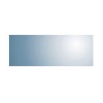 Miroir non lumineux découpé rectangulaire l.45 x L.120 cm Poli