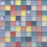 Mosaïque mur Shaker decor multicolore