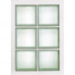 Panneau 6 briques de verre, transparent