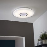 Plafonnier, classique plastique led intégrée INSPIRE D.56 cm