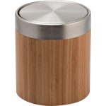 Poubelle de salle de bains 3 l naturel Bamboo