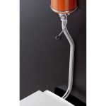 Tube droit WC chromé GRIFFON