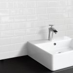 Lot de 6 crédences adhésives SMART TILES Metro blanco, blanc, 29.36 x 21.29 cm
