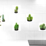 Stickers adhésifs carrelage mural Cactus 15 cm x 15 cm