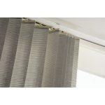 Rail lamelles verticales orientables,aluminium, 240 cm