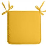Galette de chaise Nelson, jaune l.38 x H.38 cm