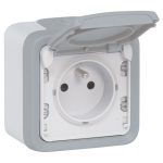 Cadre saillie étanche 069970 gris / argent LEGRAND
