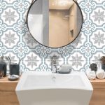 Crédence adhésive Imitant carrelage girona bleu, l.19.68 x L.19.68 cm, SMART TIL