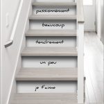 Sticker Contremarche "je t'aime" 100 cm x 19.5 cm