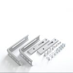 Lot de 2 équerres murales gris pour tout type de store, 6 à 16 cm
