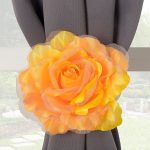 Embrasse Fleur tissu, orange