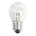 Ampoule sphérique halogène 46W = 700Lm (équiv 60W) E27 2700K LEXMAN