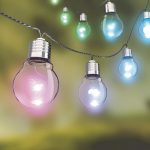 Guirlande extérieure LED intégrée, couleurs changeantes