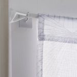 Barre de vitrage Design blanc mat, diam. 8/10 mm de 70 à 120 cm INSPIRE