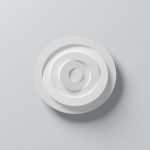 Rosace M23, L.55 x l.55 cm, blanc