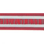 Galon, vinyle expansé adhésive Pierre, l.3.5 cm x L.10 m, rouge