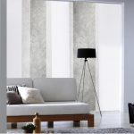 Panneau japonais Frost, blanc, H.250 x l.50 cm