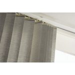 Rail lamelles verticales orientables,aluminium, 200 cm