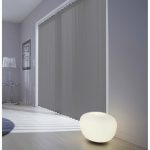 Kit rail + lamelles verticales orientables gris-gris n°3 INSPIRE, 150 x 260 cm